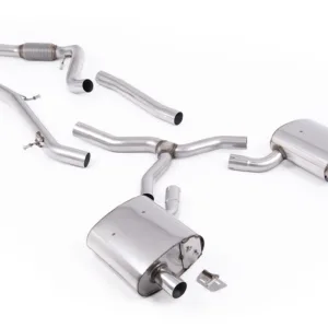 Milltek Cat-back Audi A4 2.0 TFSI B9.5 Quattro Saloon & Avant (Non-OPF NAS Models inc Mild Hybrid & Without Brace Bars), 2021-2027 SSXAU1112