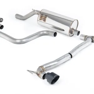 Milltek Particulate Filter-back Ford Fiesta Mk8 1.0T EcoBoost ST-Line 3 & 5 Door (155ps Hybrid OPF/GPF Models Only) - Maxton Designs Dual Outlet Kits, 2020-2027 SSXFD411