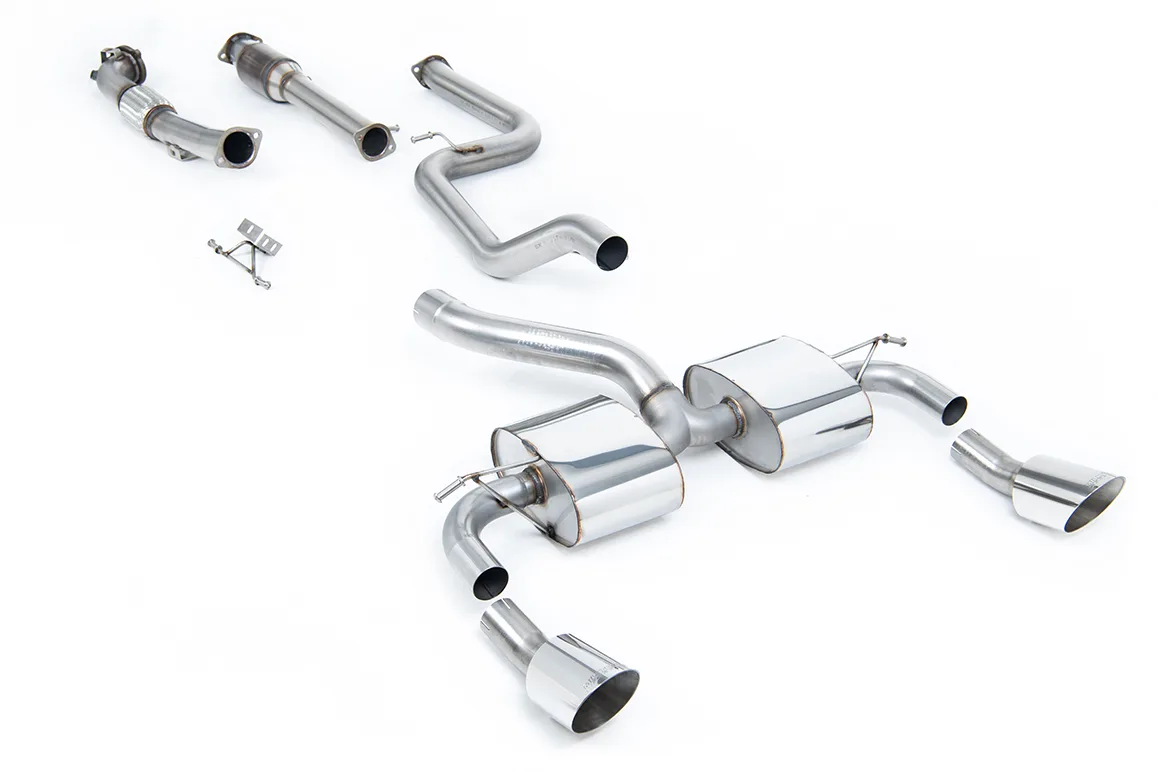 Milltek Turbo-back including Hi-Flow Sports Cat Ford Focus MK2 RS 2.5T 305PS, 2009-2010 SSXFD069