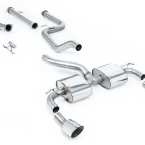 Milltek Turbo-back excluding Hi-Flow Sports Cat Ford Focus MK2 RS 2.5T 305PS, 2009-2010 SSXFD087