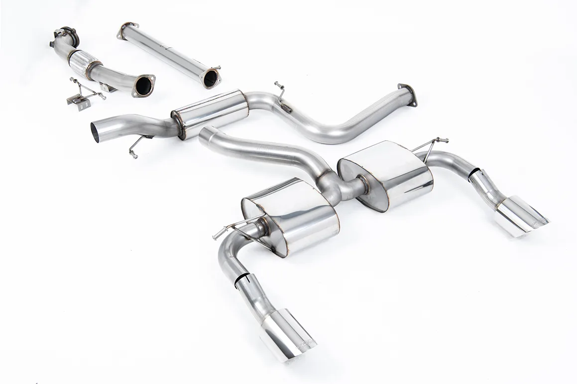 Milltek Turbo-back excluding Hi-Flow Sports Cat Ford Focus MK2 RS 2.5T 305PS, 2009-2010 SSXFD088