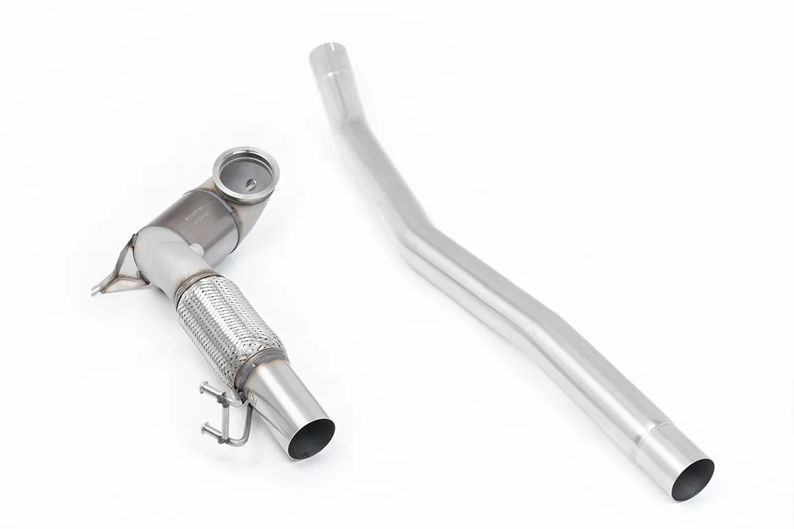 Milltek Large Bore Downpipe and Hi-Flow Sports Cat Volkswagen Arteon 2.0TSI 280PS 4Motion (North American Non Valved / Downturn Tips), 2022-2027 SSXVW729